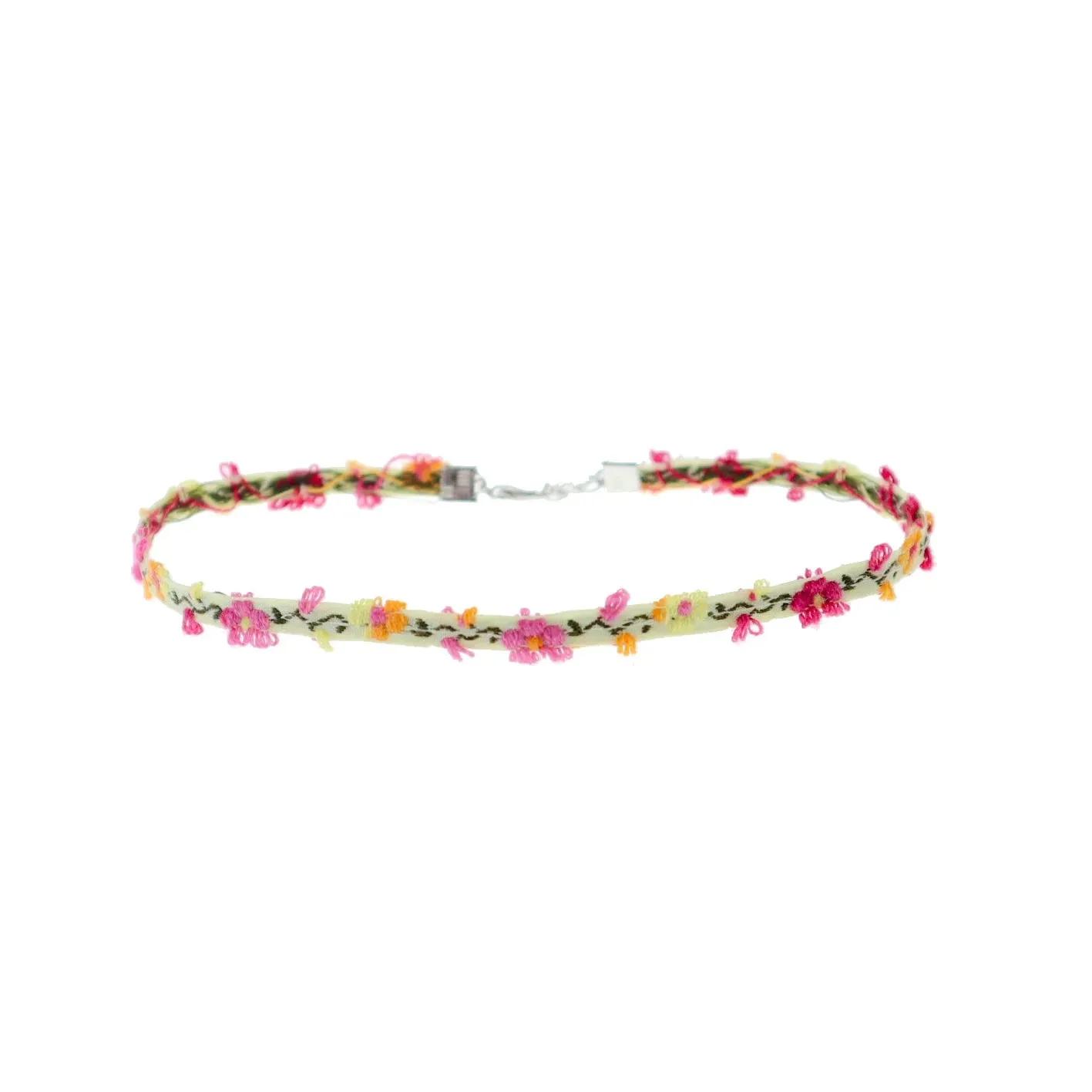 Sen series soft sister jewelry girl green neck band peach heart bow neck chain Choker collar collarbone chain necklace