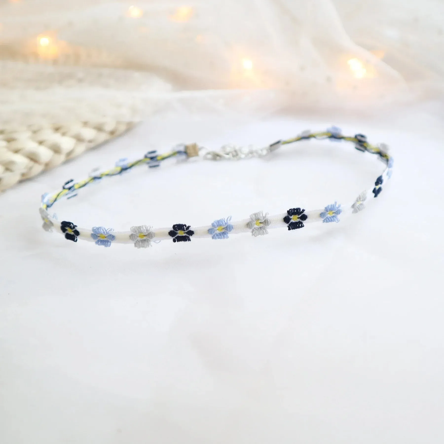 Sen series soft sister jewelry girl green neck band peach heart bow neck chain Choker collar collarbone chain necklace