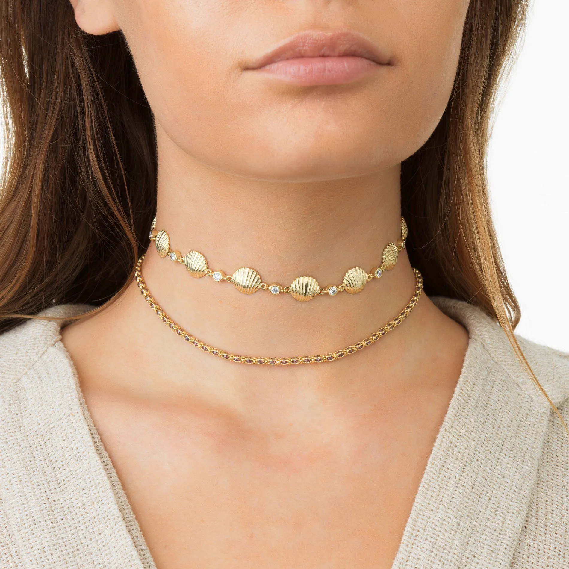 Shell Bezel Choker