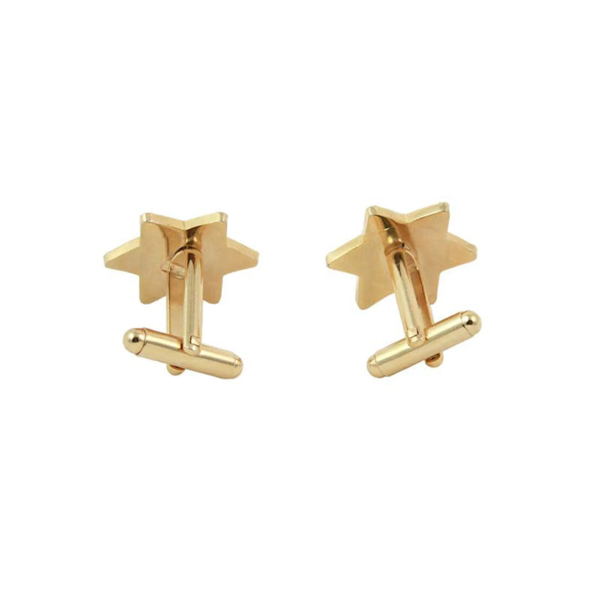 SHERIFF LEE BACA Circa 1990s Gold Tone Metal Star Cufflinks