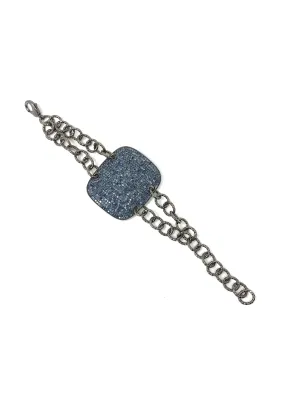 Shield Bracelet in Ruby or Sapphire