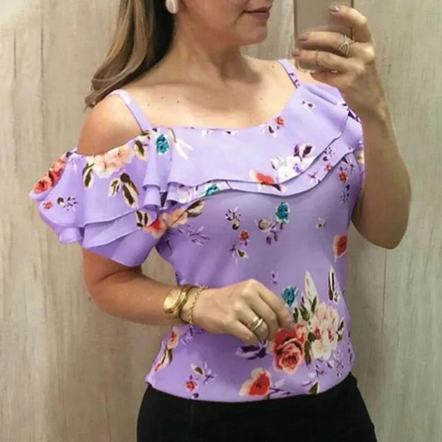 Short Sleeve Shirt Femme Top
