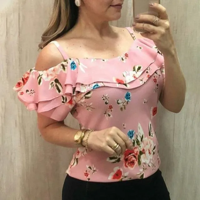 Short Sleeve Shirt Femme Top