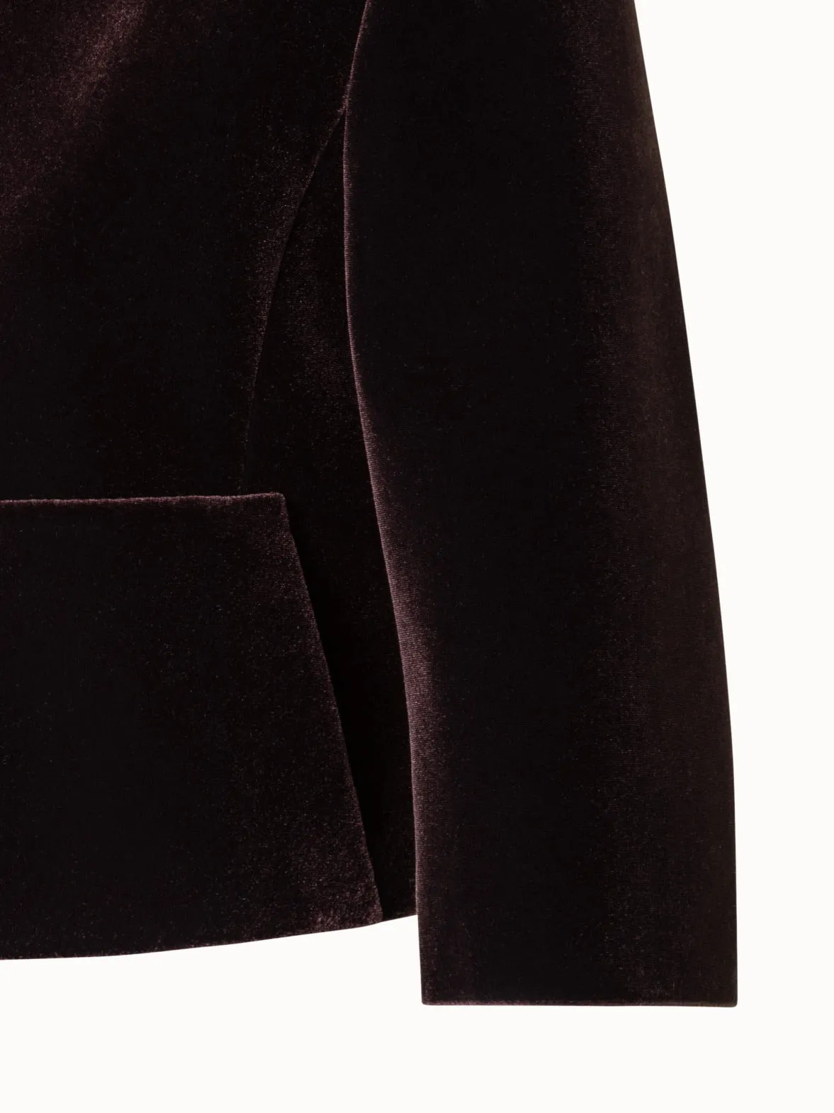 Short Velvet Neoprene Jacket