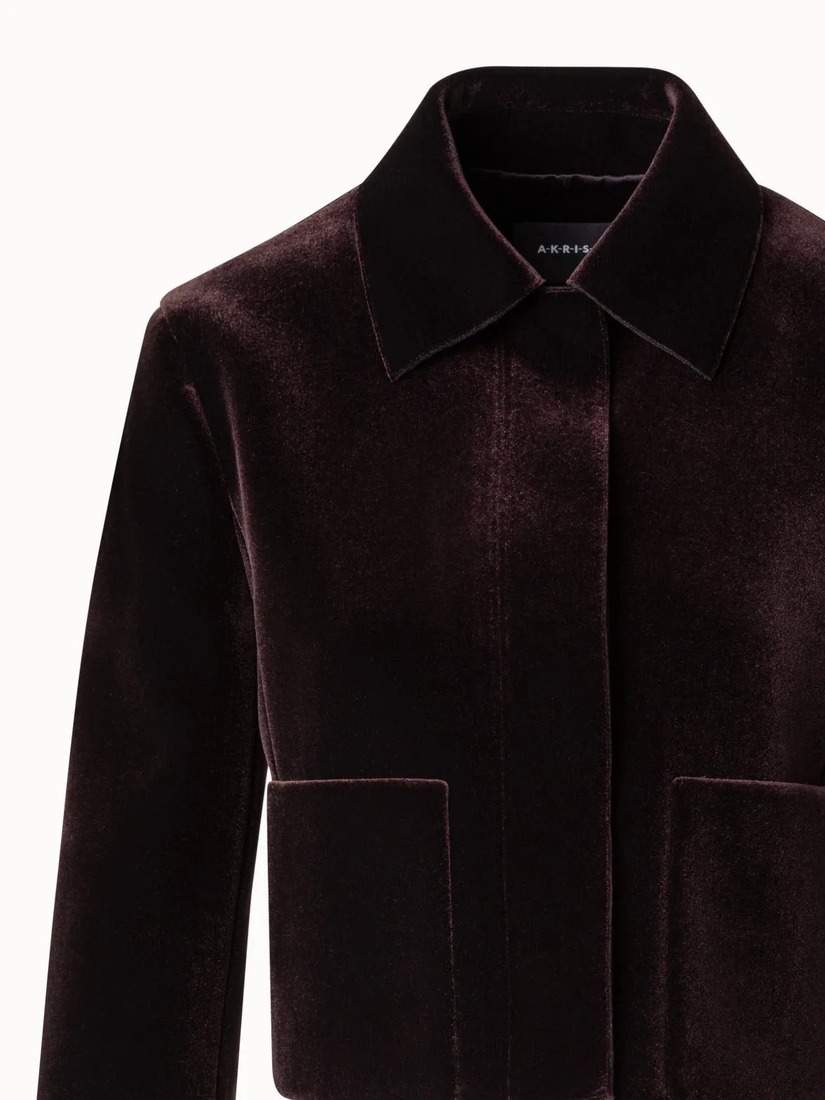 Short Velvet Neoprene Jacket