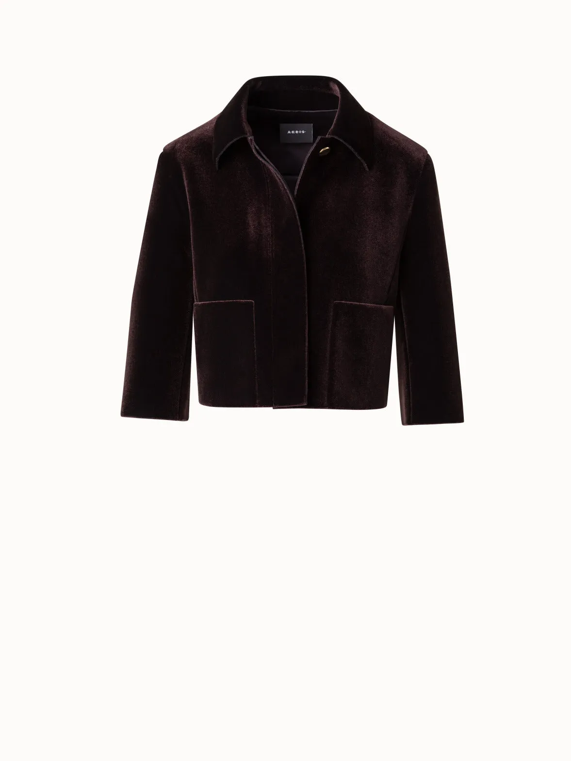 Short Velvet Neoprene Jacket