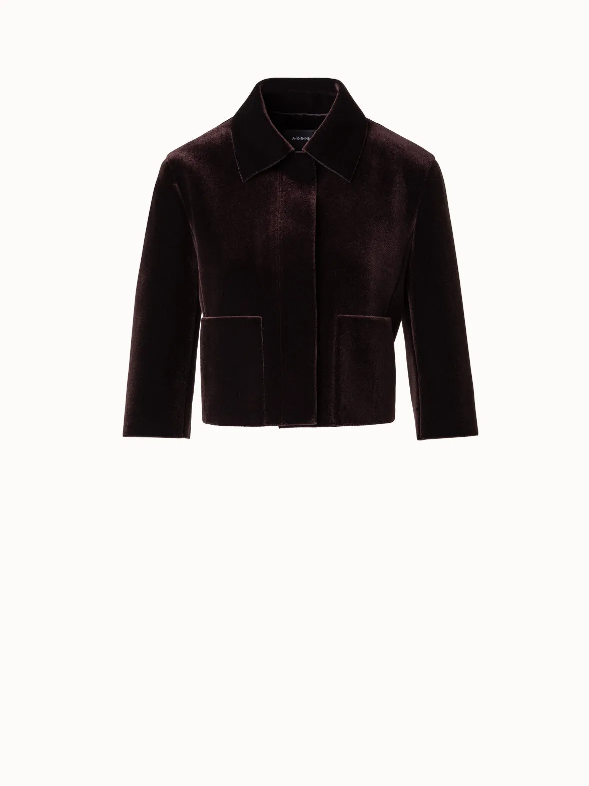 Short Velvet Neoprene Jacket