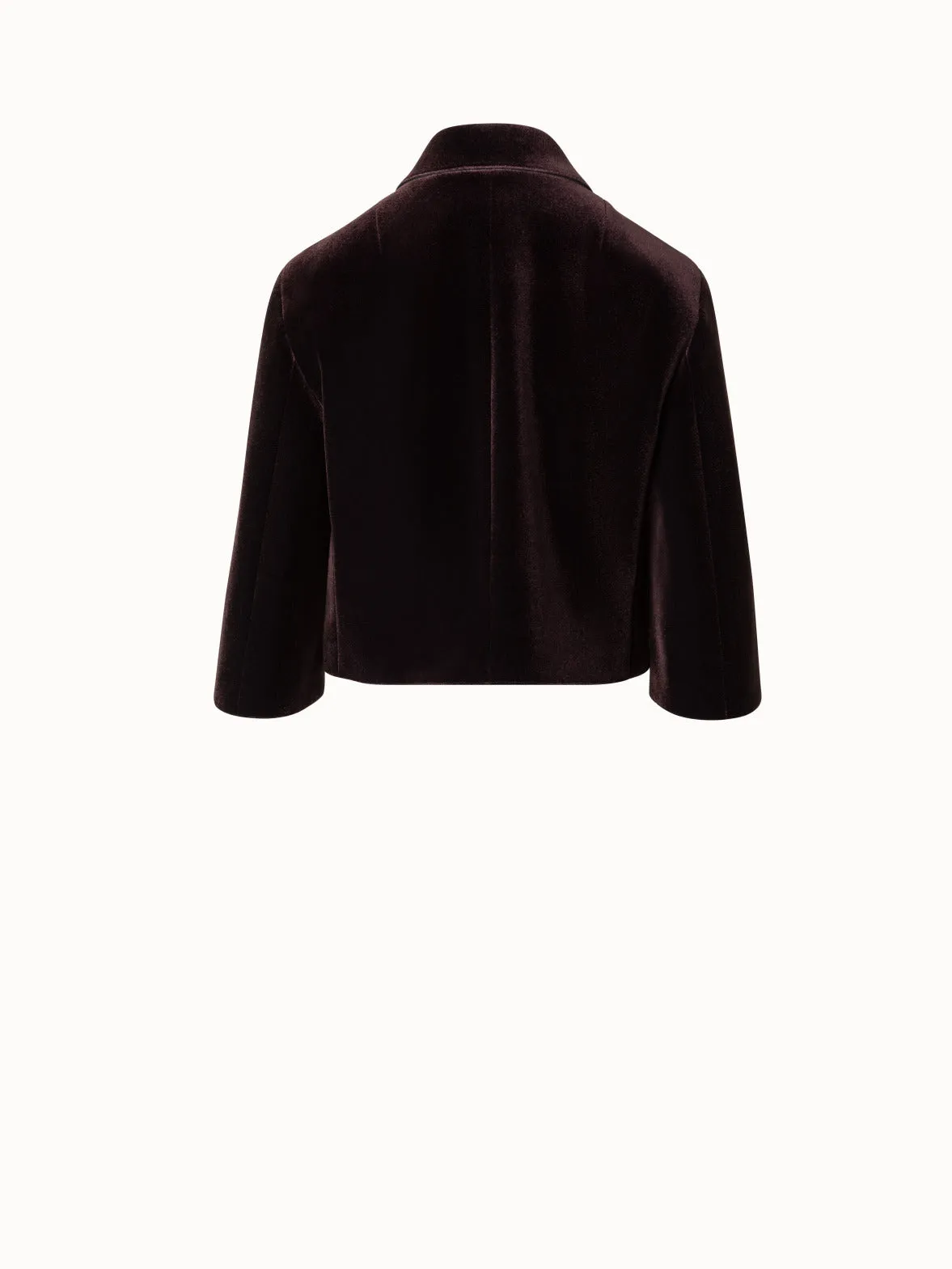 Short Velvet Neoprene Jacket
