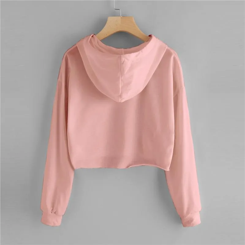 Shredded Crop Hoodie