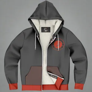 Shōwa Sanshoku Koi Grey Winter Hoodie