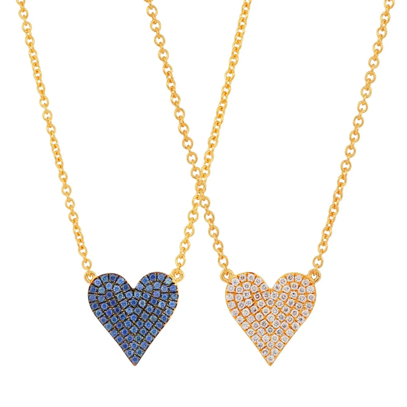 Signature Reversible Diamond & Gemstone Heart Pendant