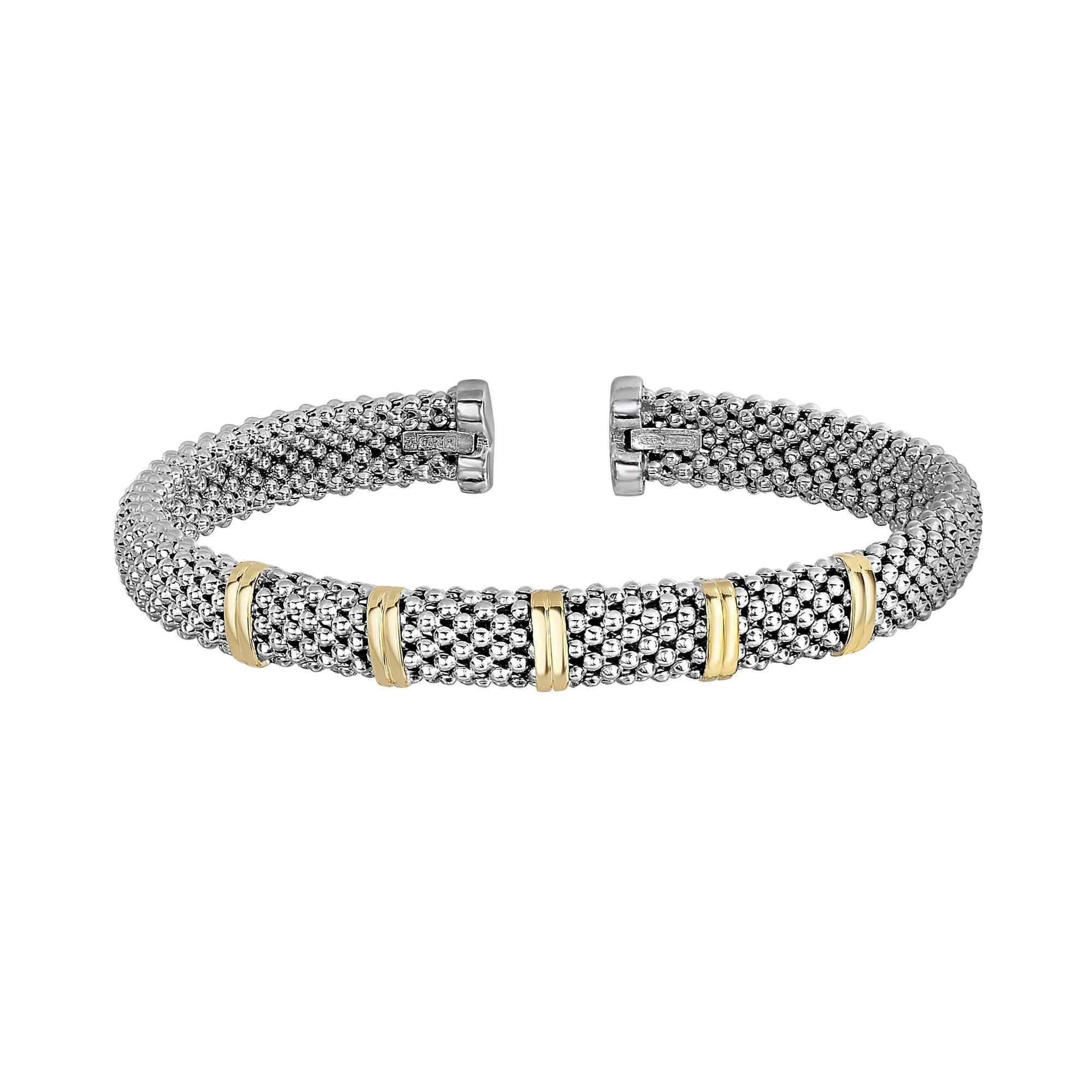 Silver & 18K Gold Prosecco Bar Bangle