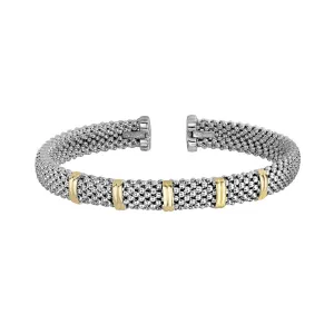 Silver & 18K Gold Prosecco Bar Bangle