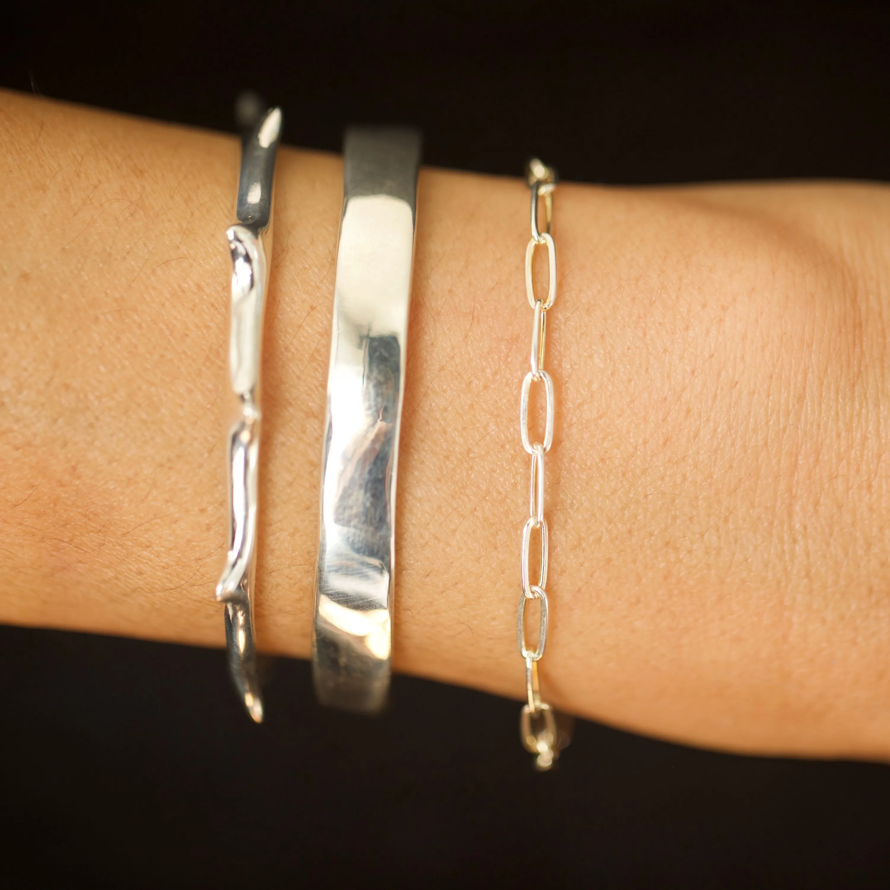 Silver Bracelet Set