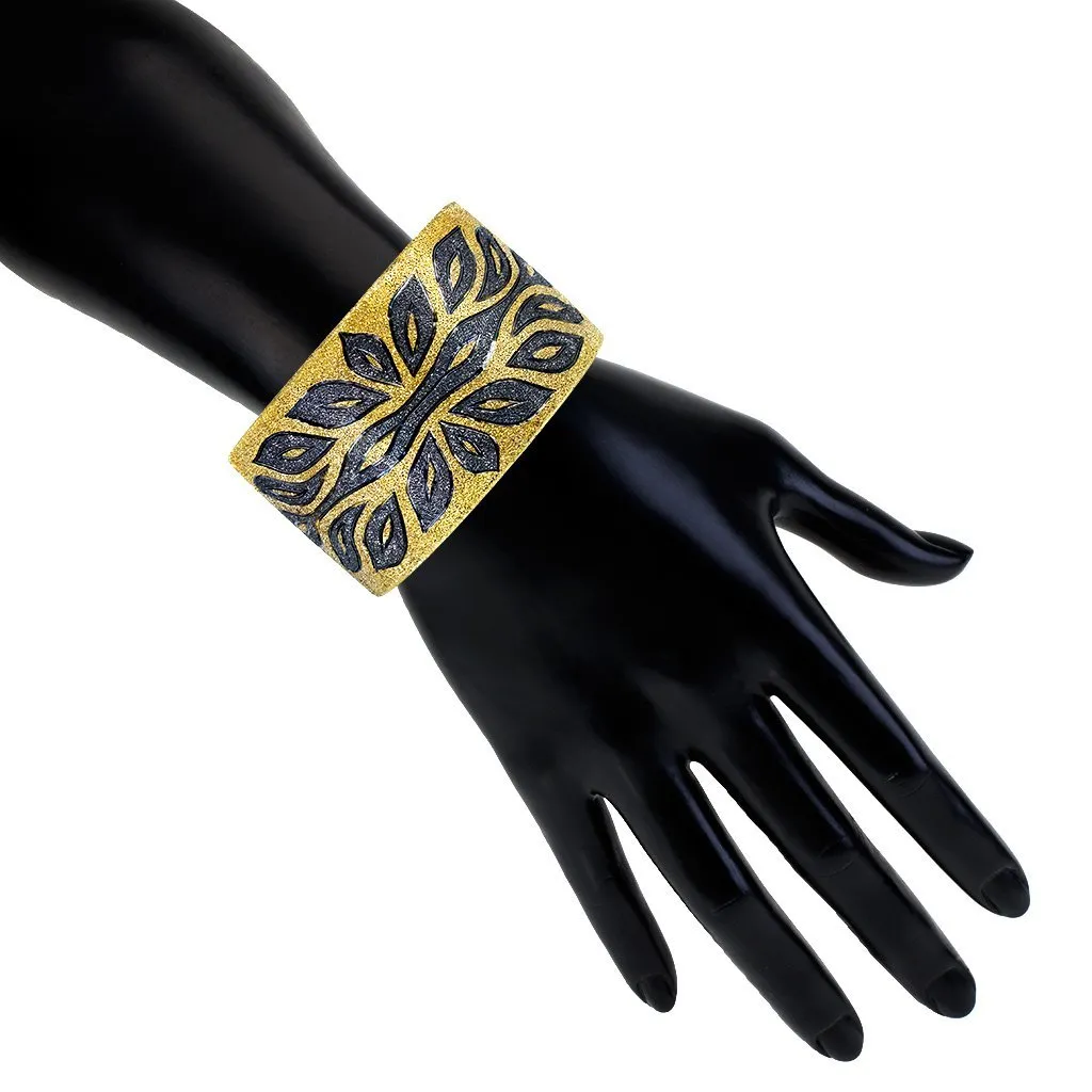 Silver Coronaria Cuff Bracelet
