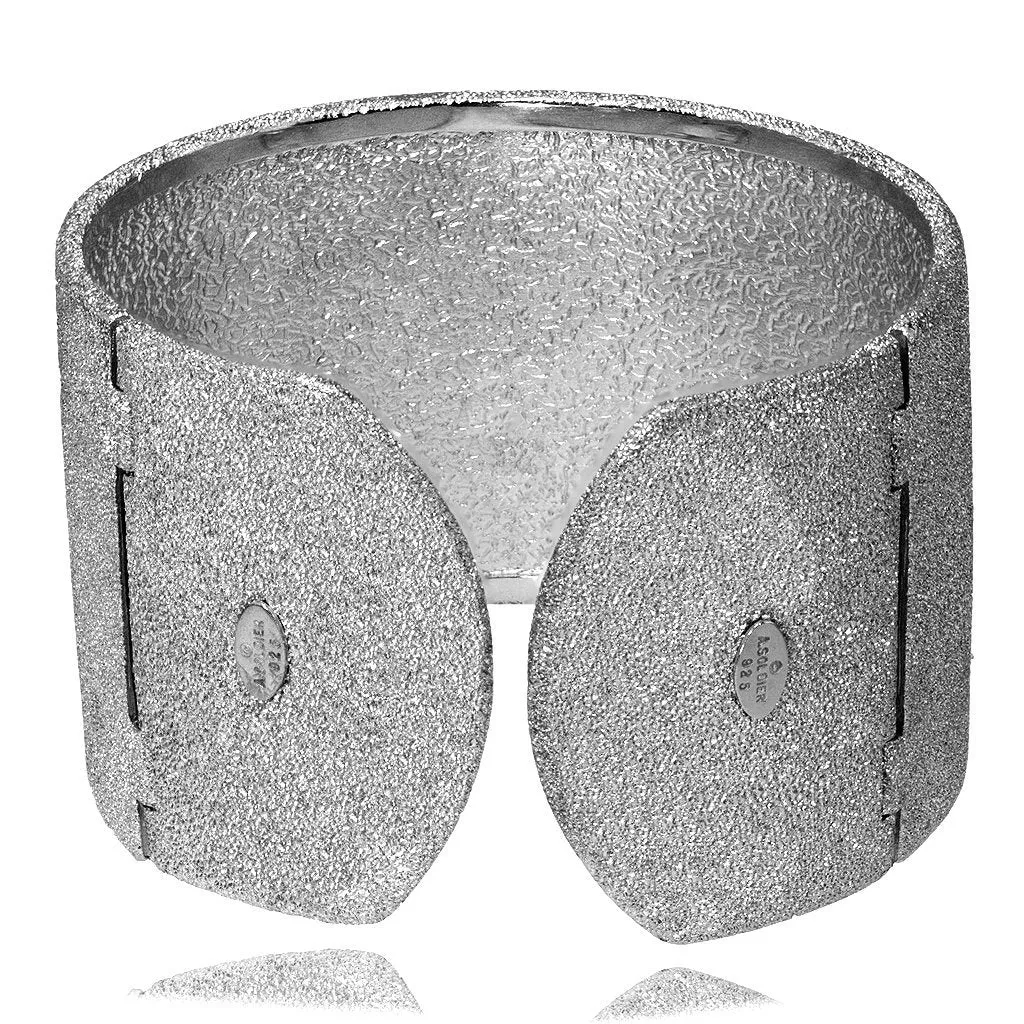 Silver Coronaria Cuff Bracelet