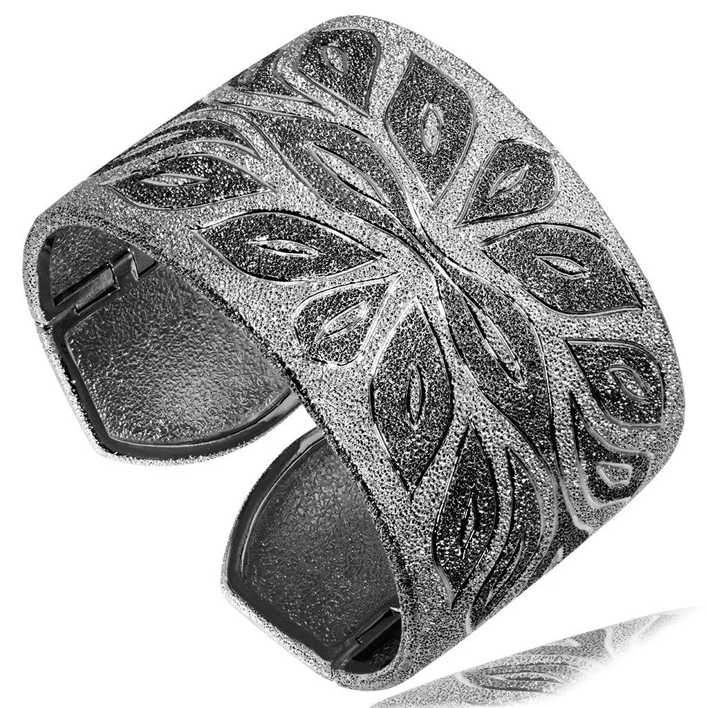 Silver Coronaria Cuff Bracelet