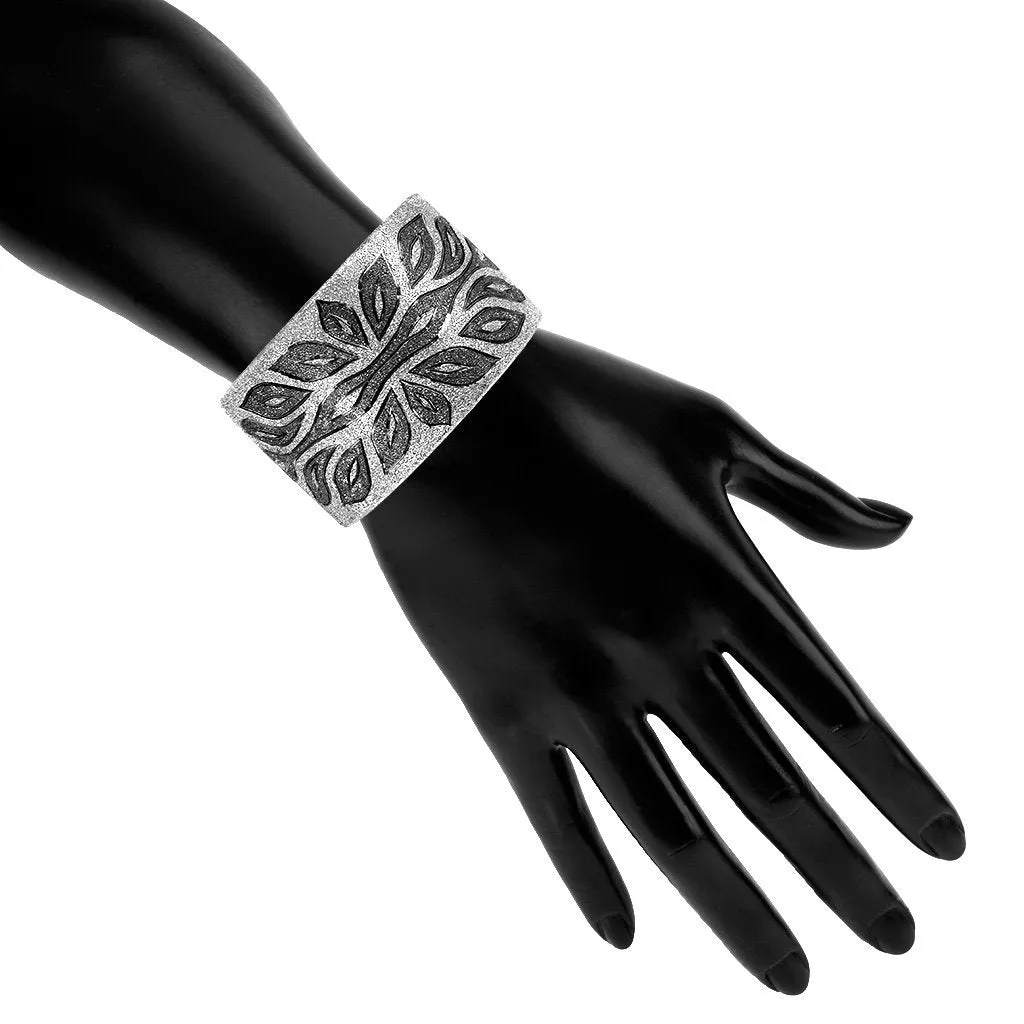 Silver Coronaria Cuff Bracelet