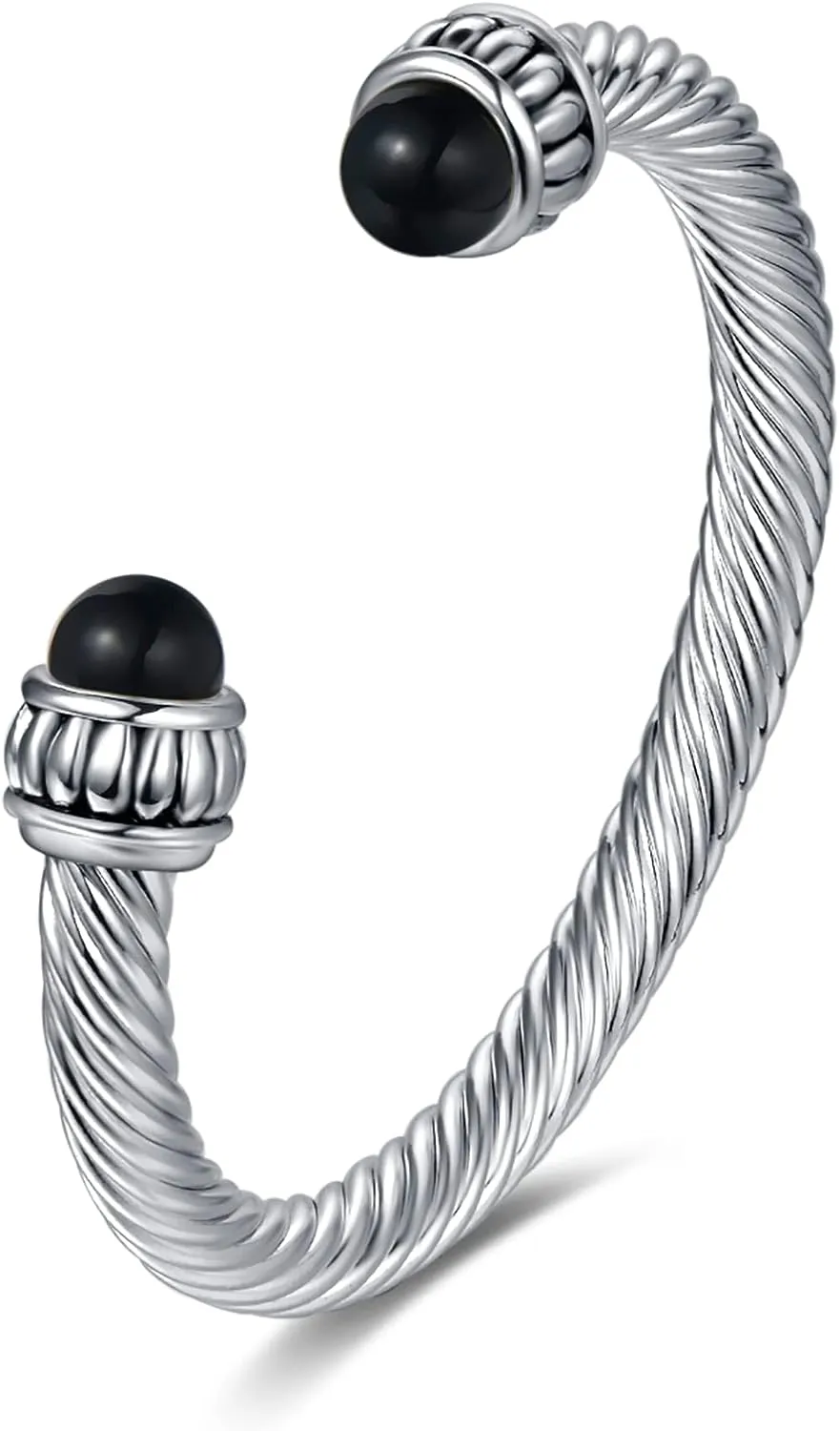 Silver Cuff Bangle Bracelet