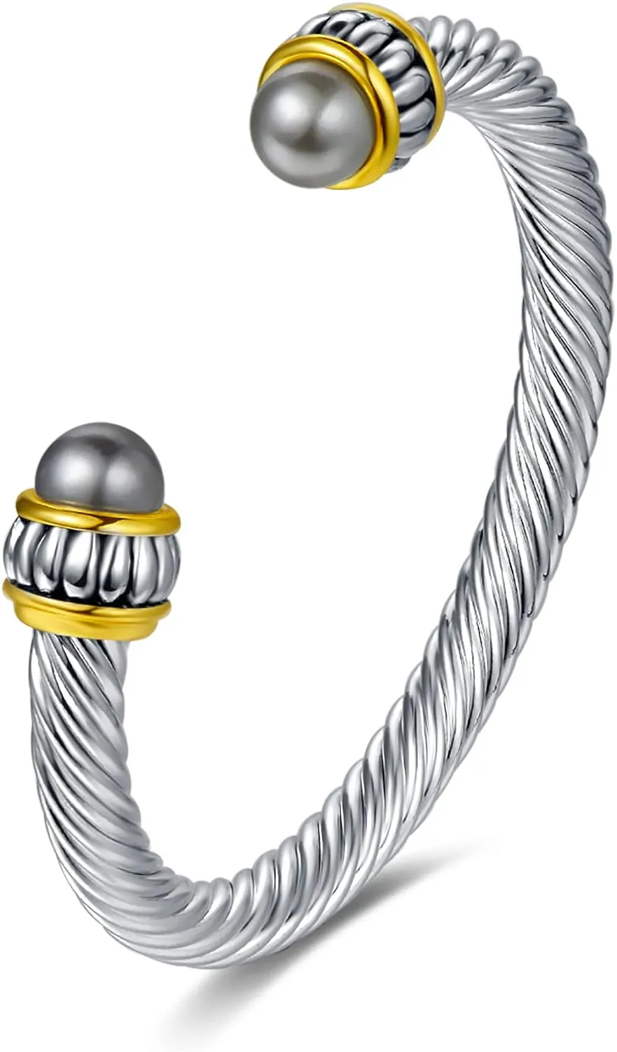 Silver Cuff Bangle Bracelet