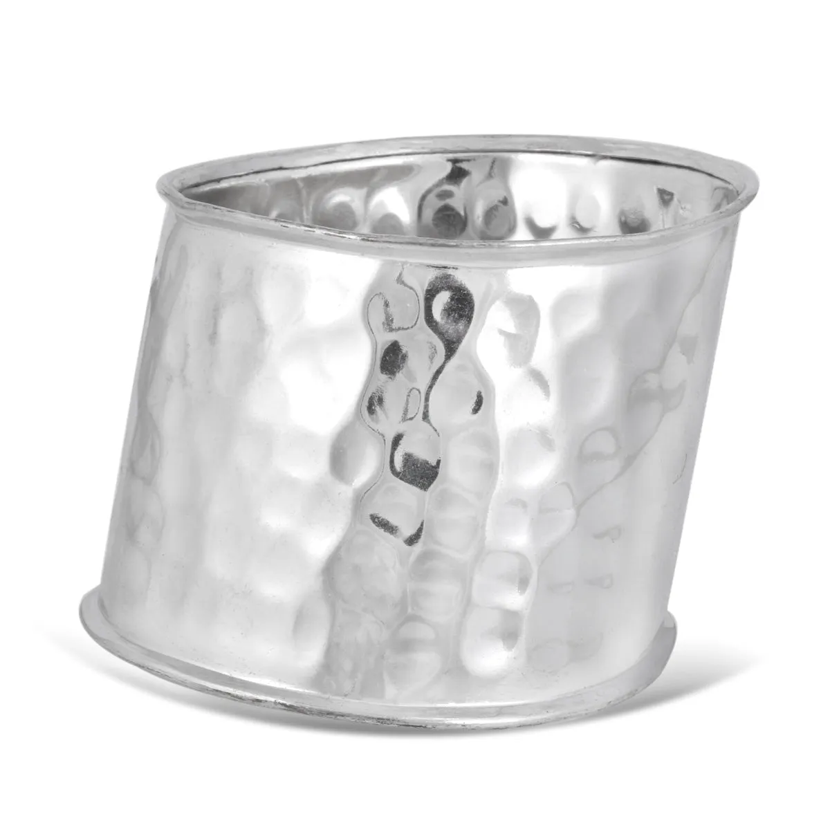 SILVER HAMMERED CUFF BRACELETS #RB84423 SILVER (RB15)