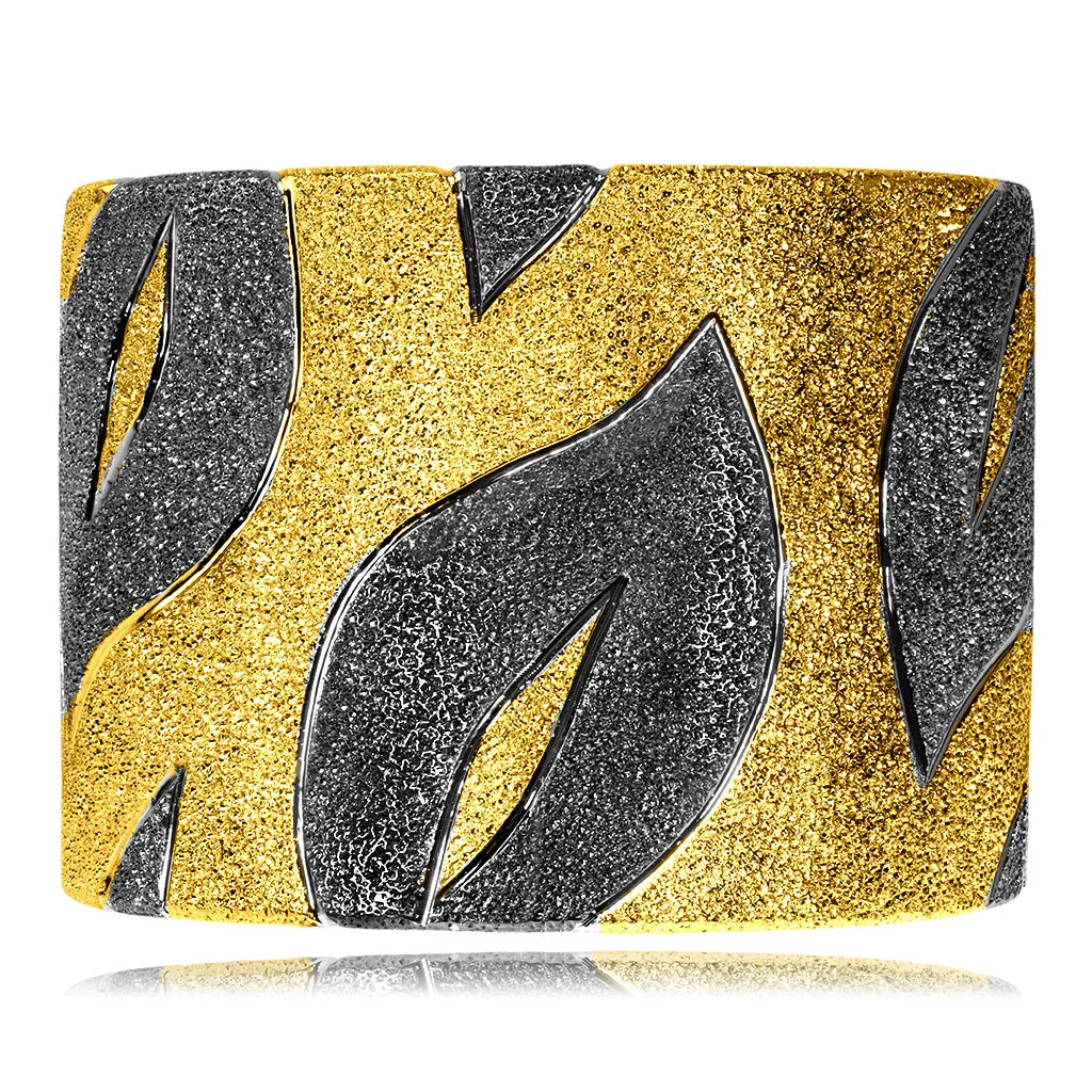 Silver Leaf Cuff Bracelet