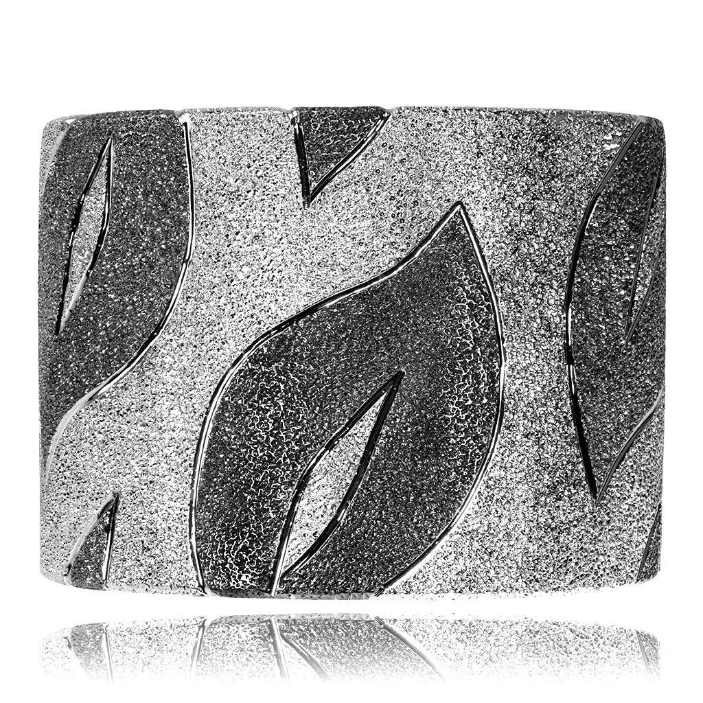 Silver Leaf Cuff Bracelet