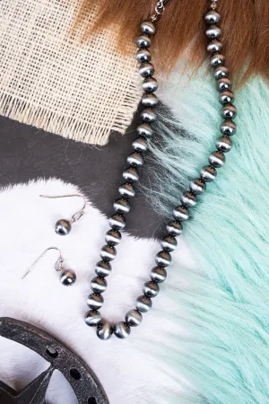 Silverdale Navajo Inspired Pearl Choker