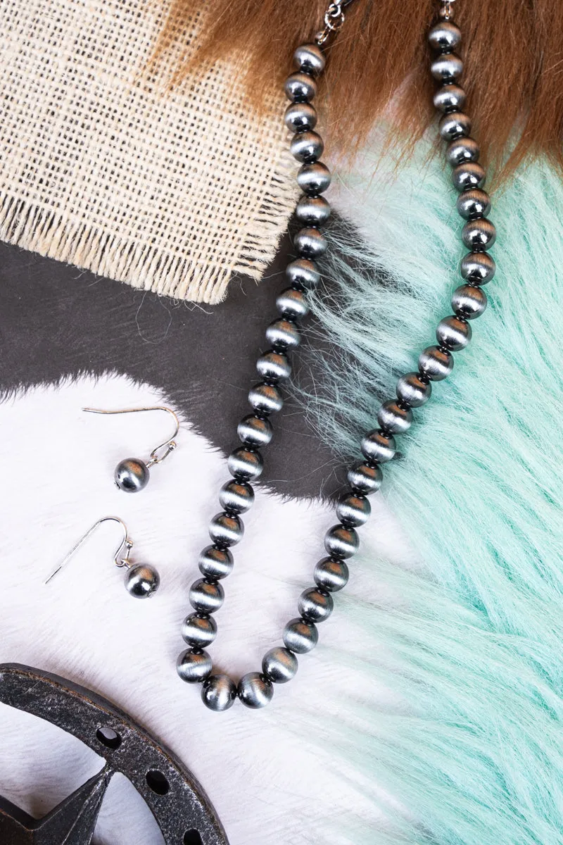 Silverdale Navajo Inspired Pearl Choker