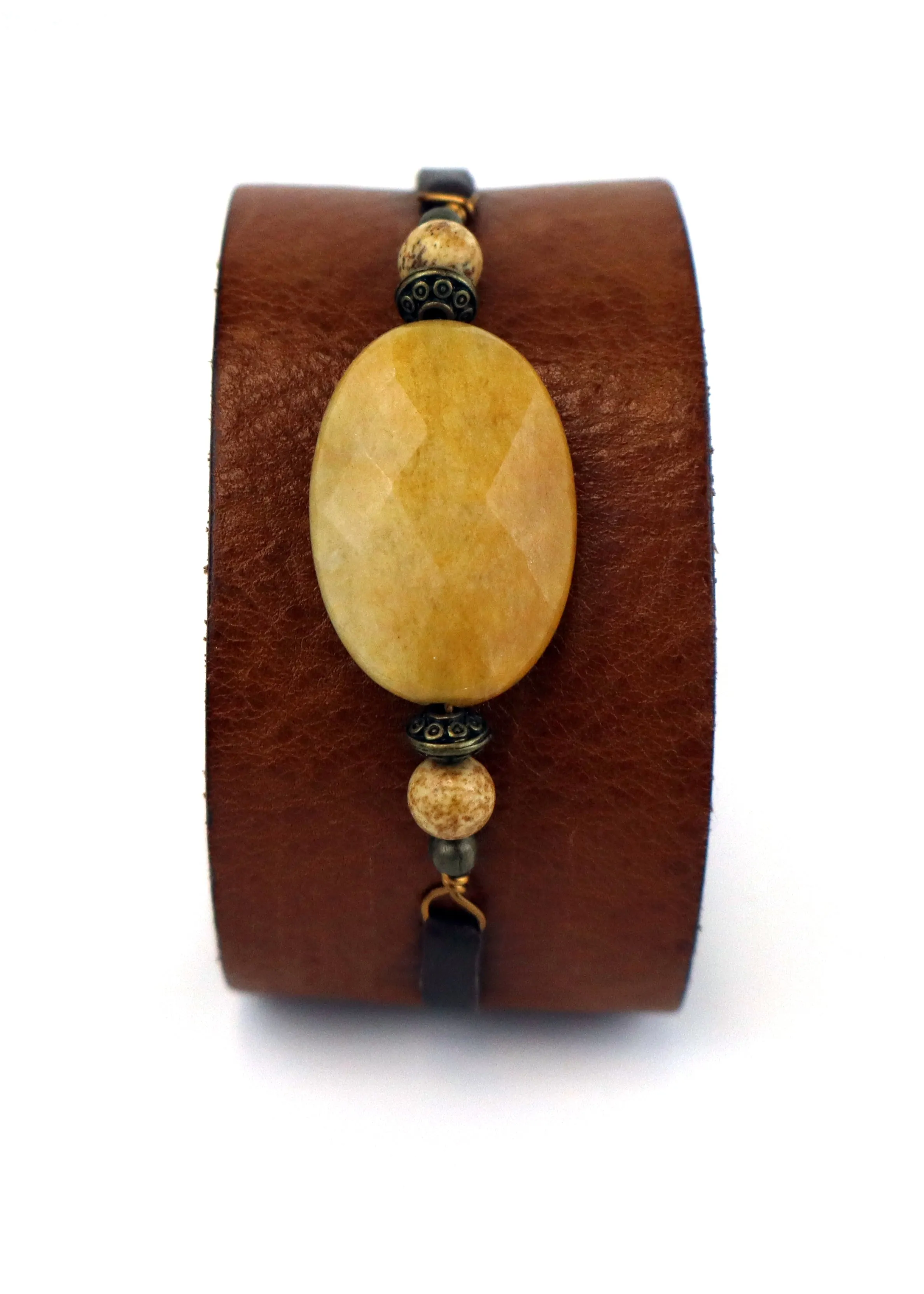 Silverware By Design - Leather Cuff Bracelet