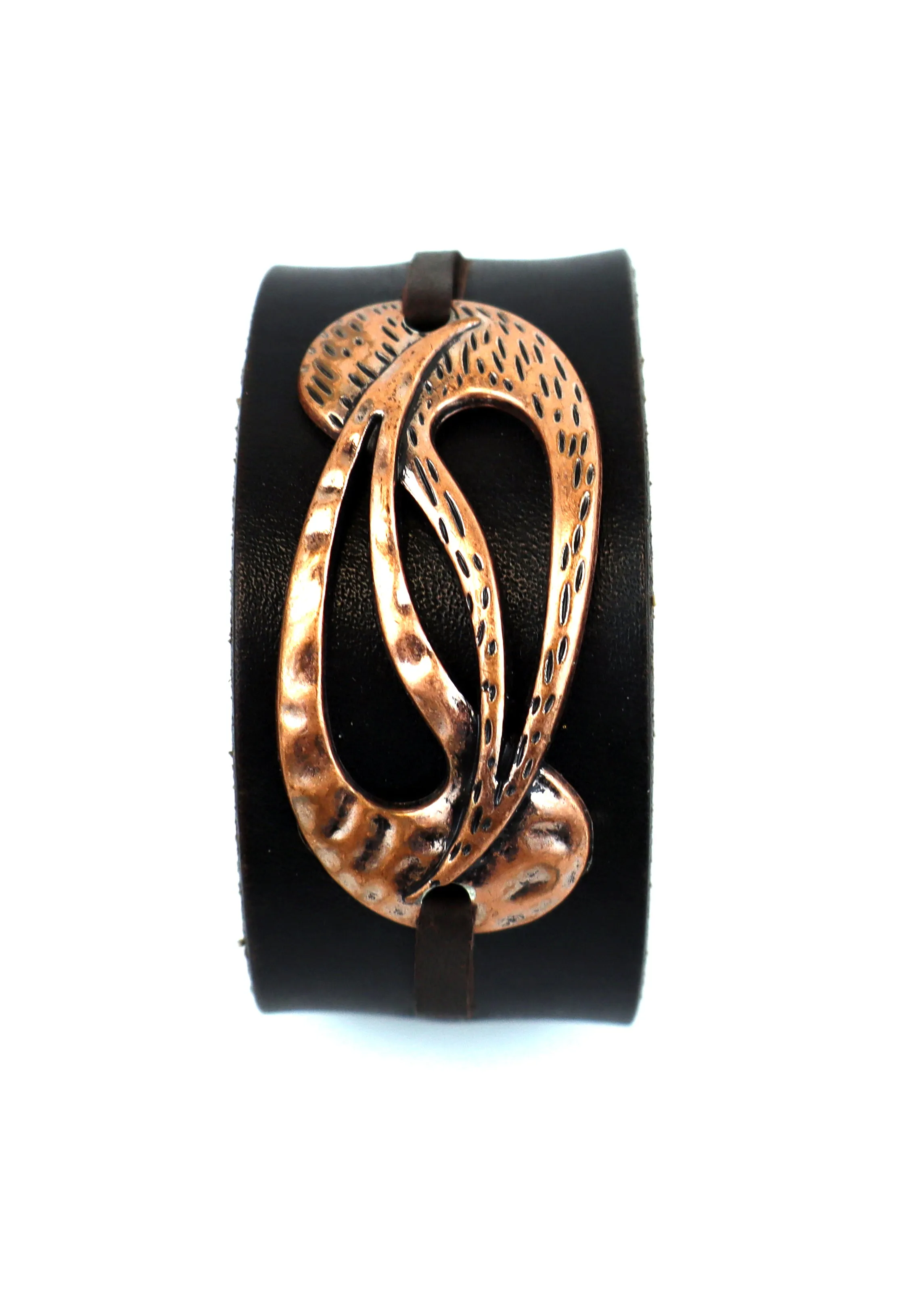Silverware By Design - Leather Cuff Bracelet