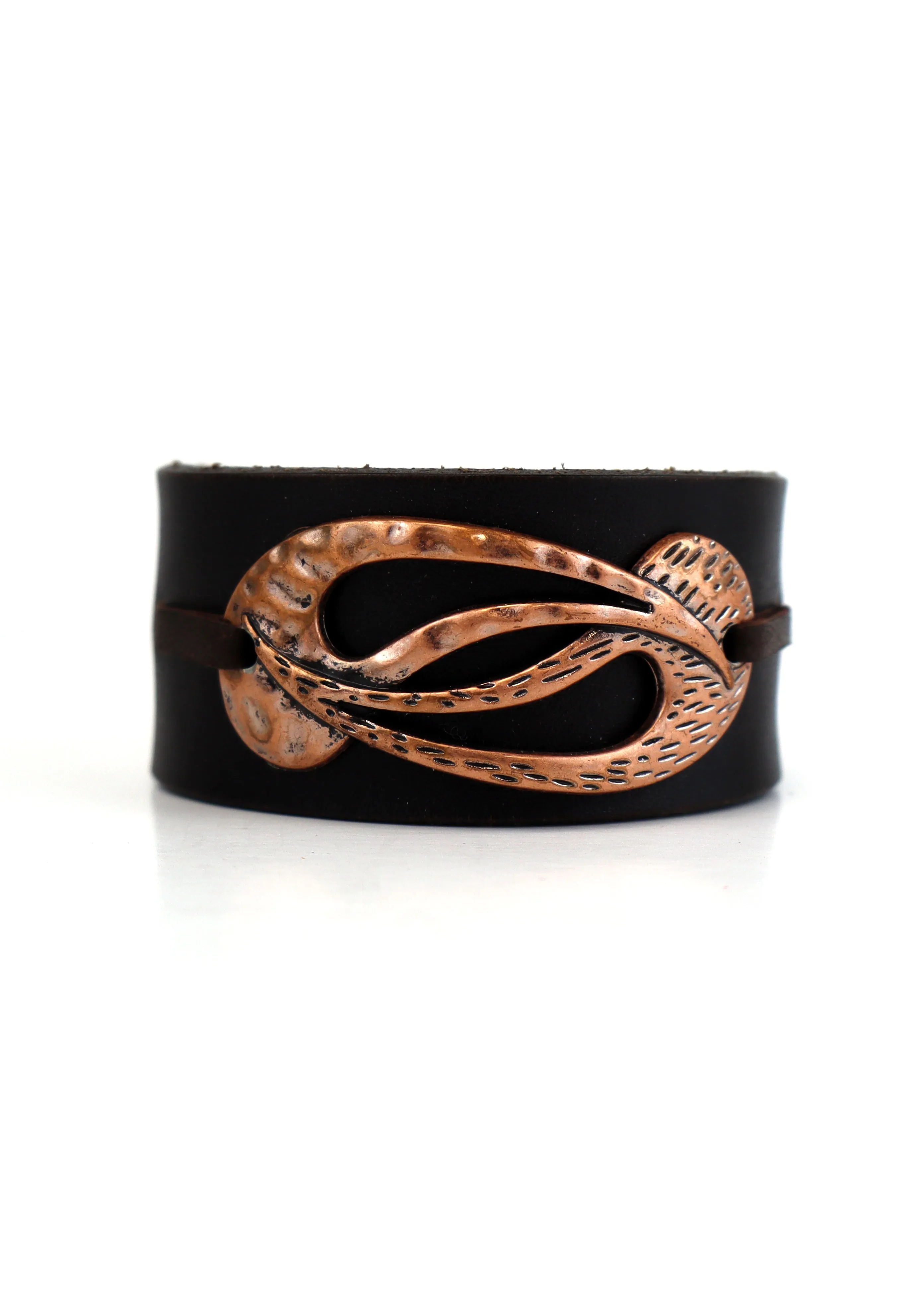 Silverware By Design - Leather Cuff Bracelet