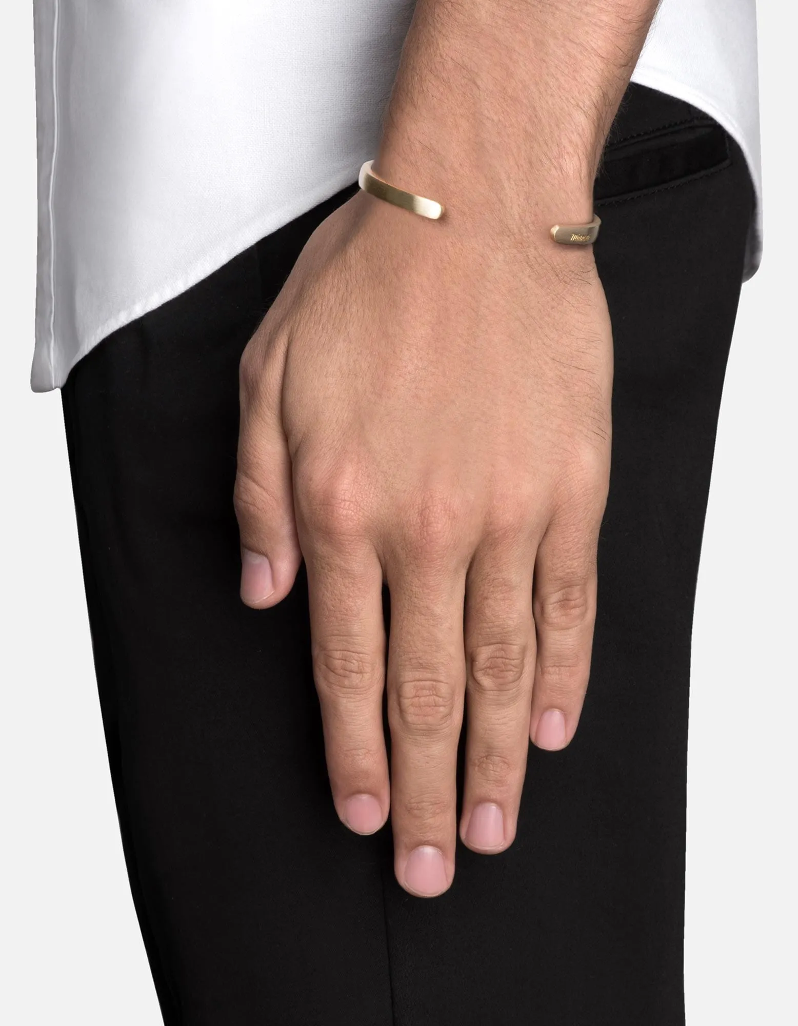 Singular Cuff, Matte Brass
