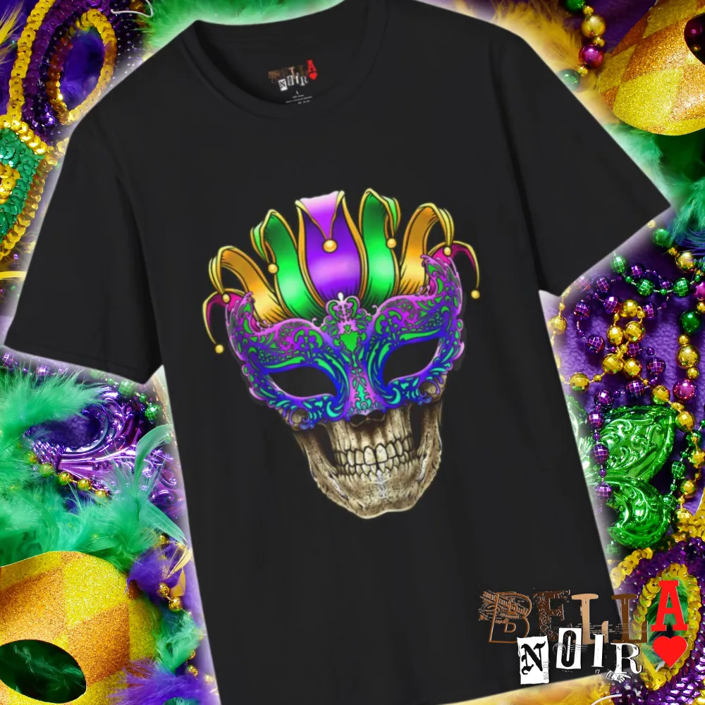 Skeleton Mask Unisex Softstyle T-Shirt