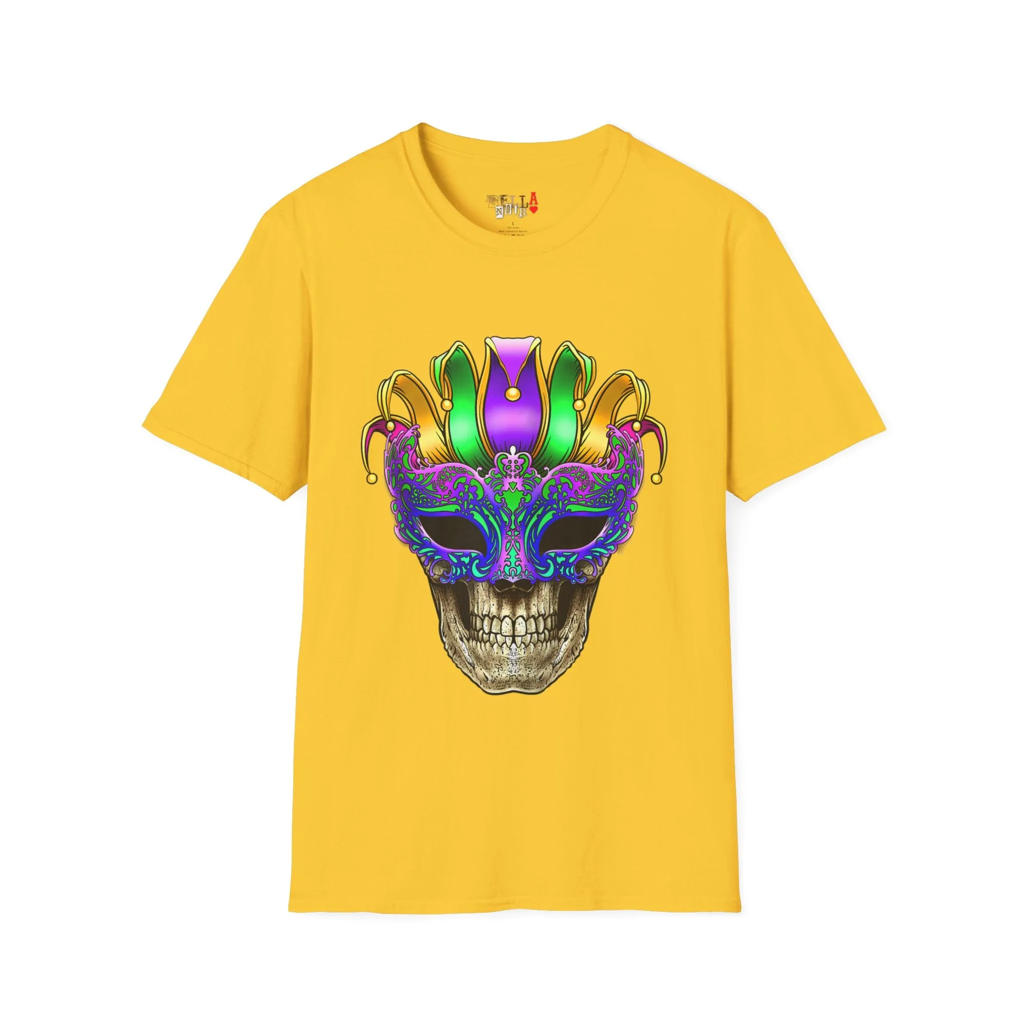 Skeleton Mask Unisex Softstyle T-Shirt
