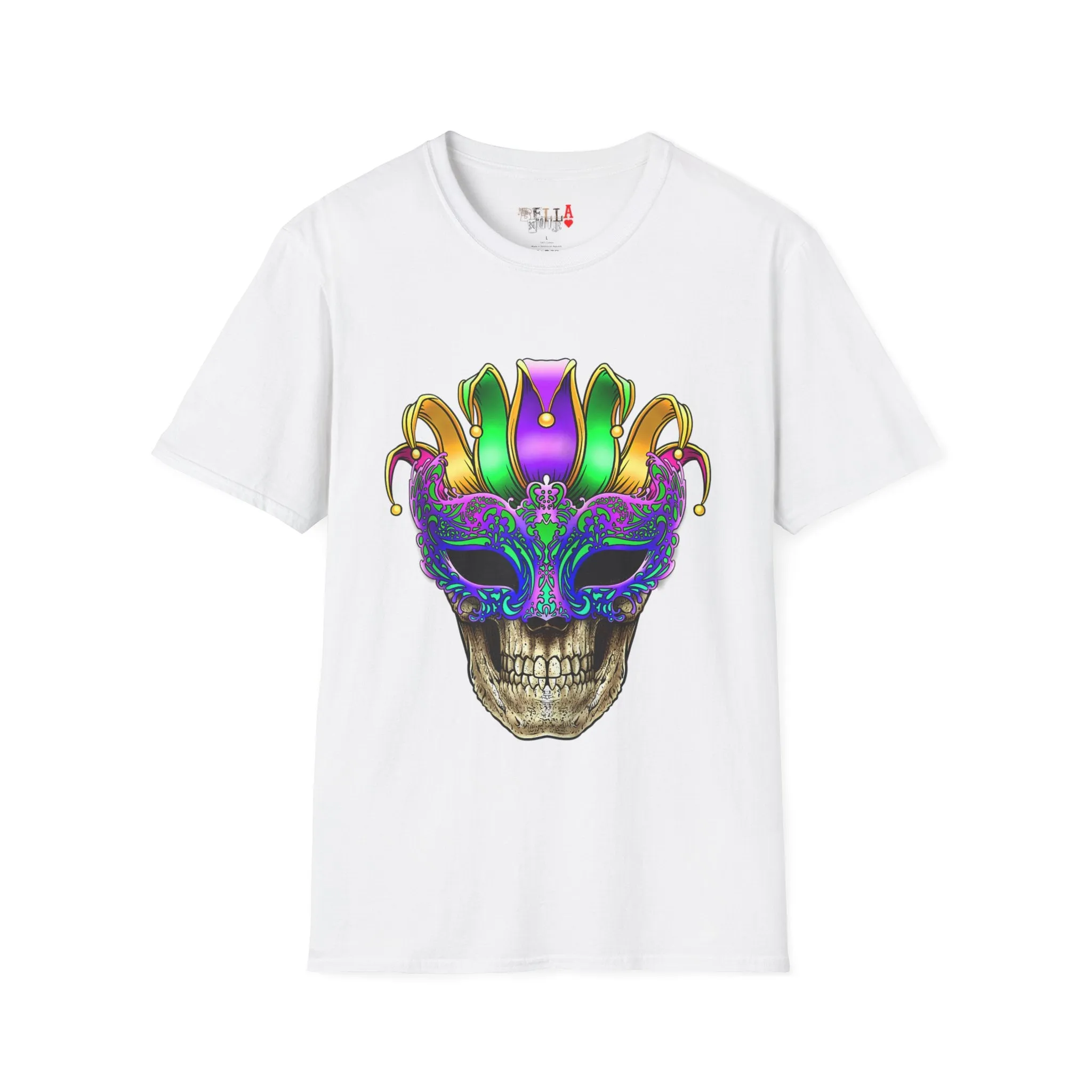 Skeleton Mask Unisex Softstyle T-Shirt