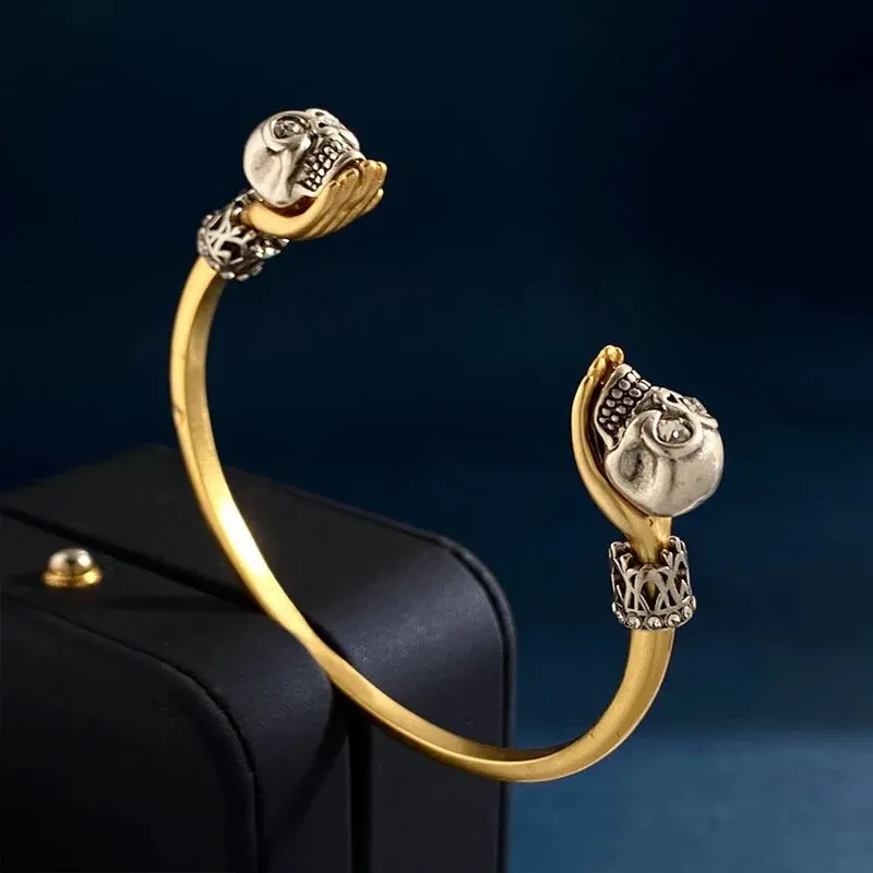 Skull Open Bracelet Bangle