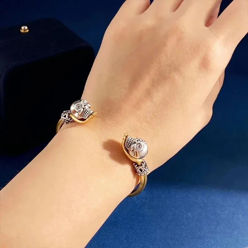 Skull Open Bracelet Bangle