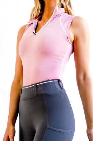 Sleeveless base layer in Blush Pink