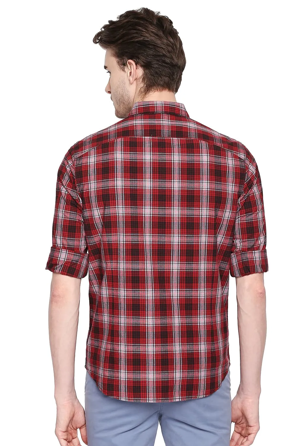 Slim Fit Checks Shirt