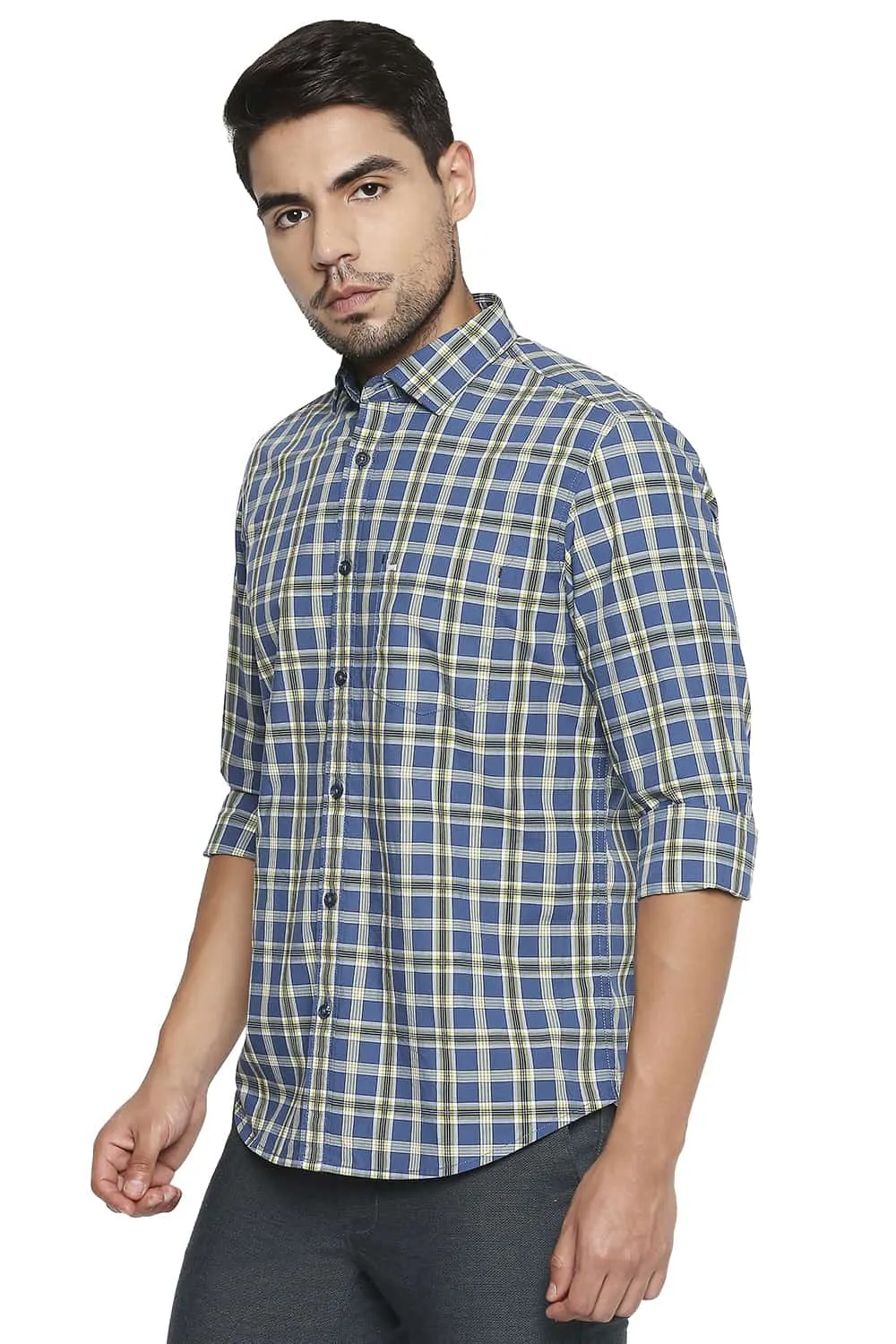 Slim Fit Checks Shirt