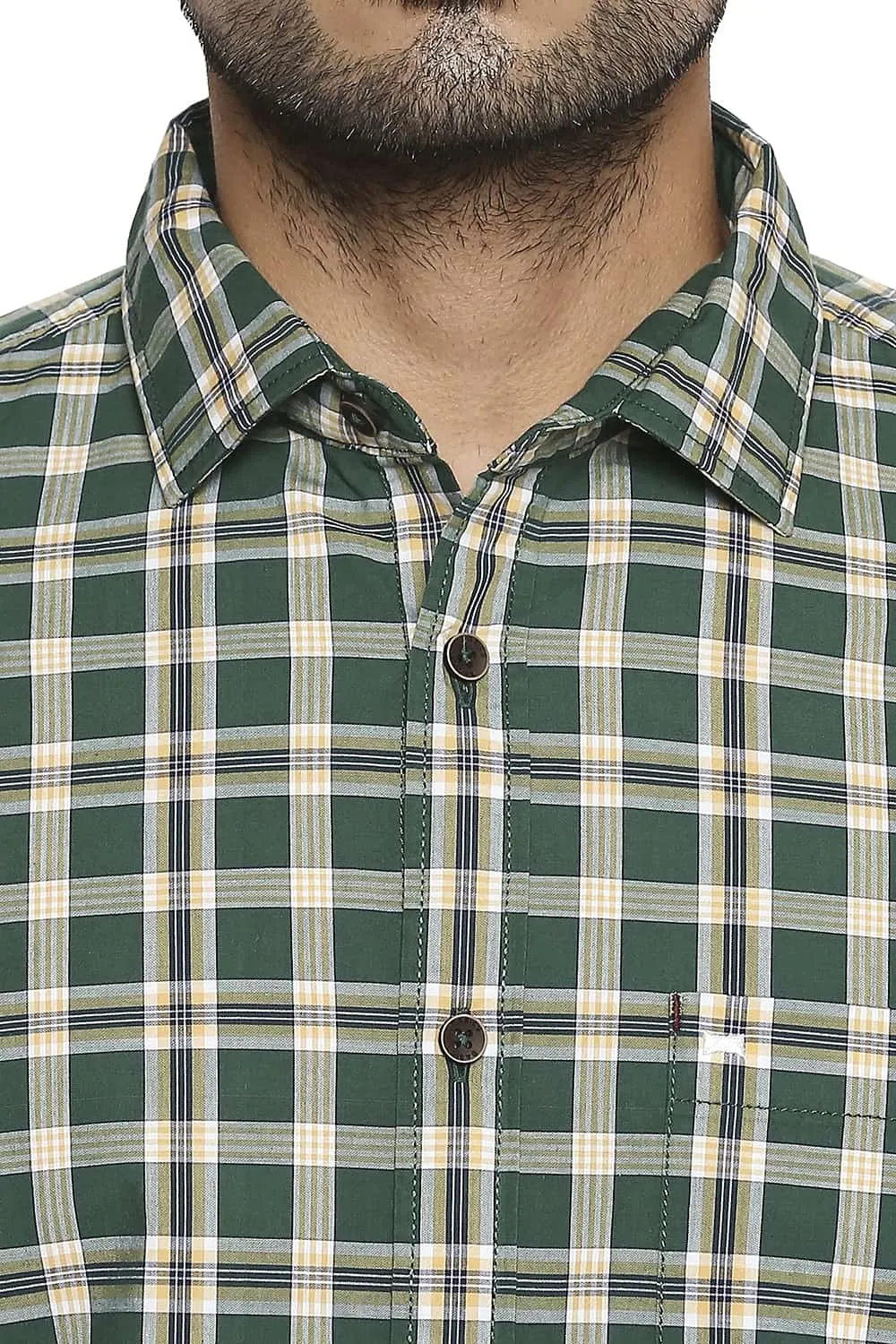 Slim Fit Checks Shirt