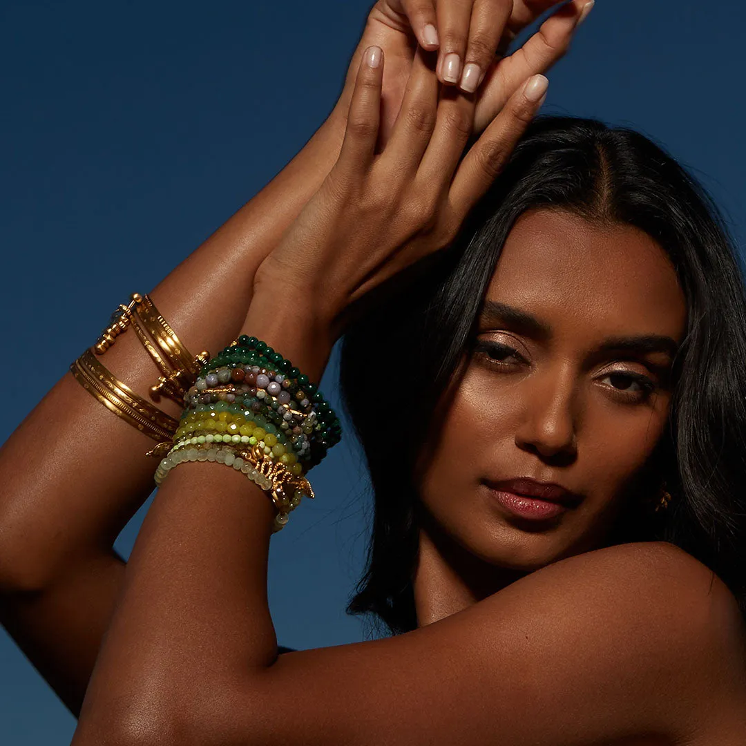 Small Gold Bangle Bracelet Cuff - Something Special