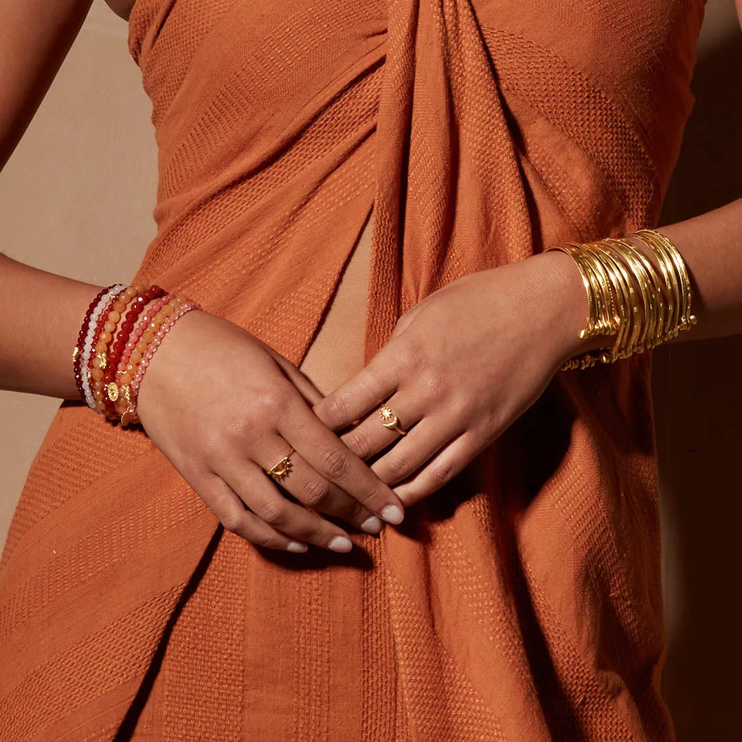 Small Gold Bangle Bracelet Cuff - Something Special