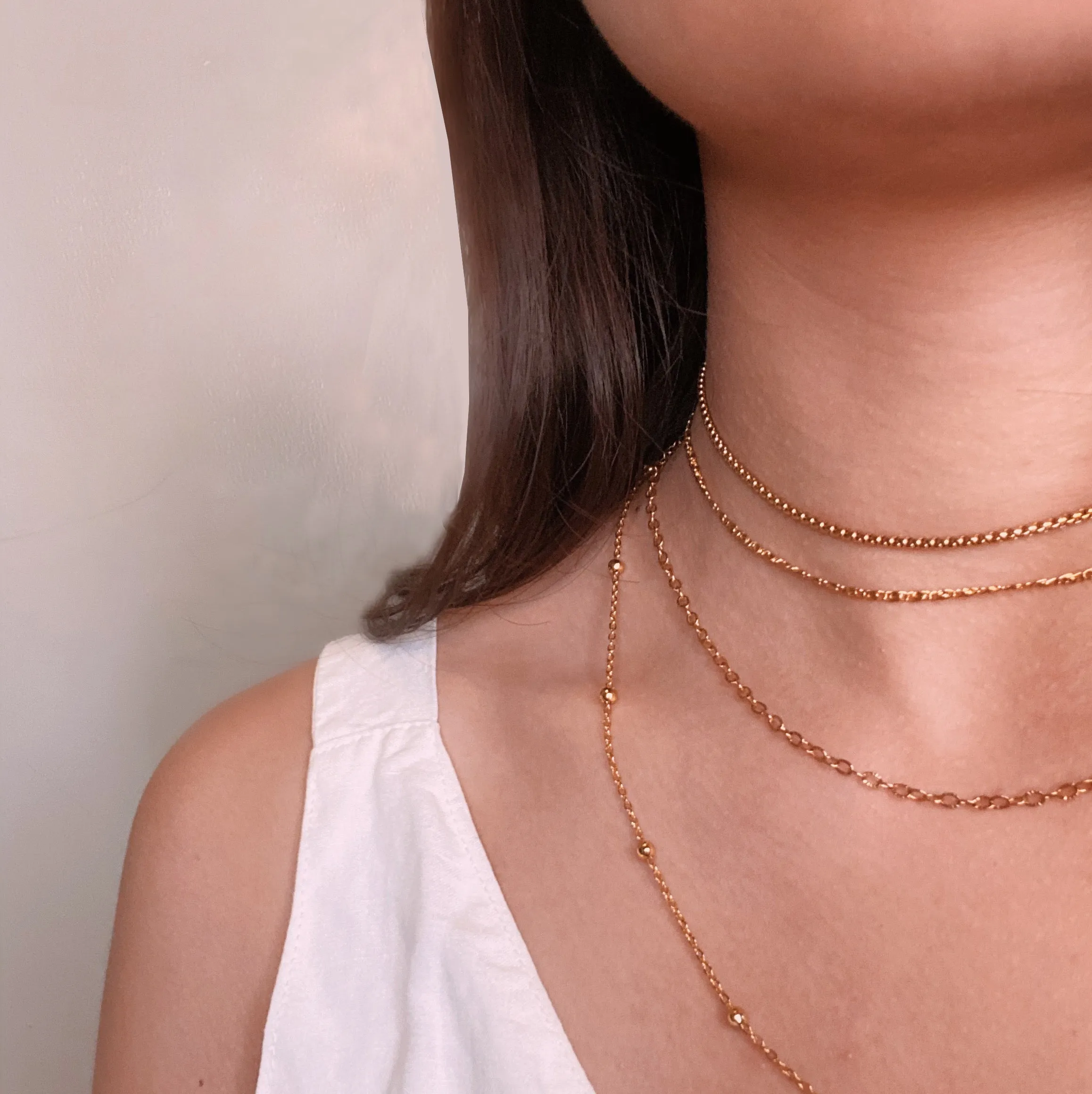 Snail Chain Gold Filled Choker