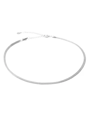 SNAKE CHAIN • Color: White Gold