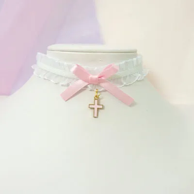 Soft girl bow collar  HA0502