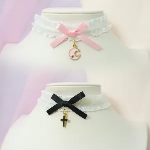 Soft girl bow collar  HA0502
