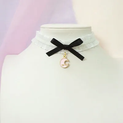 Soft girl bow collar  HA0502