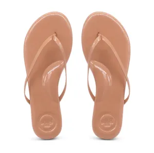 Solei Sea Indie Sandal in Light Nude Patent